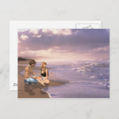 Beach, Will You Marry Postkarte (Vorne/Hinten)
