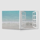Beach Window with Ocean Surf  Gästebuch (Voll)