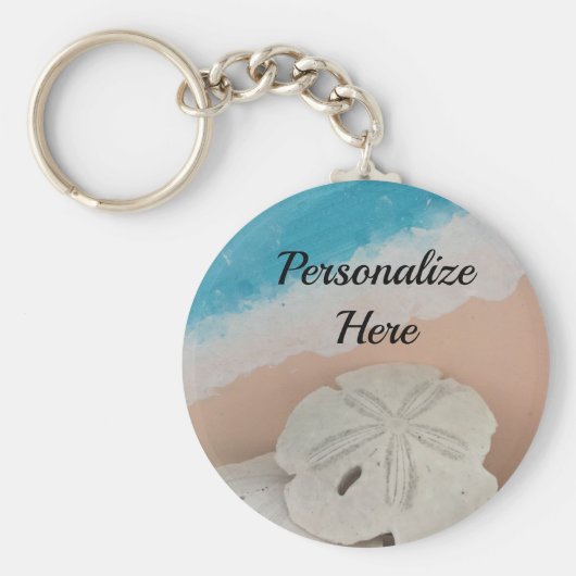 Beach Wish Seashells Schlüsselanhänger (Vorne)