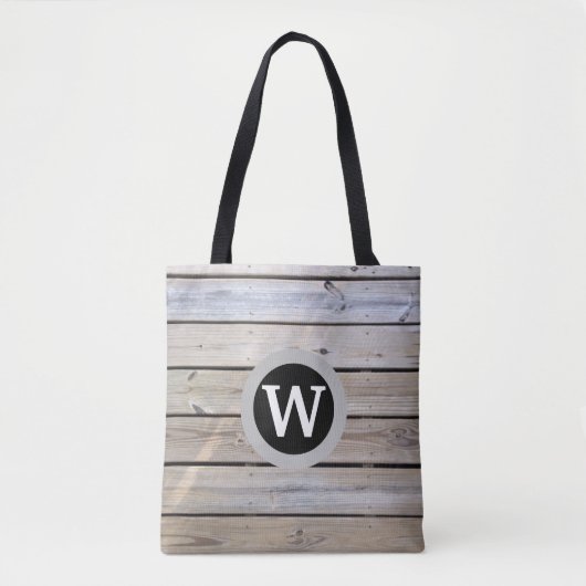 Beach Wood Mit Monogramm Tasche (Vorderseite)