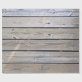 Beach Wood Planks Geschenkpapier (Flach)