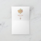 Beach Wooden Surfbrett Babydusche Danke Karte (Innenseite)