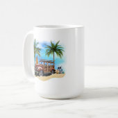 Beach Woody Wagon Tasse (Vorderseite Links)