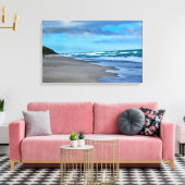 Beach Wrapped Canvas Leinwanddruck (Insitu (Wohnzimmer))