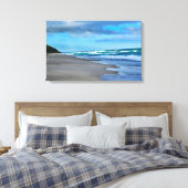 Beach Wrapped Canvas Leinwanddruck (Insitu (Schlafzimmer))