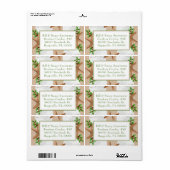 Beach Wreath Sand Dollar Weihnachtsadressen Labels (Vorne)