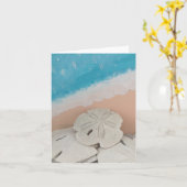 Beach wünscht karte (Gelbe Blume)