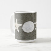 Beach X's and O's Foto Coffee Tasse (Vorderseite Links)