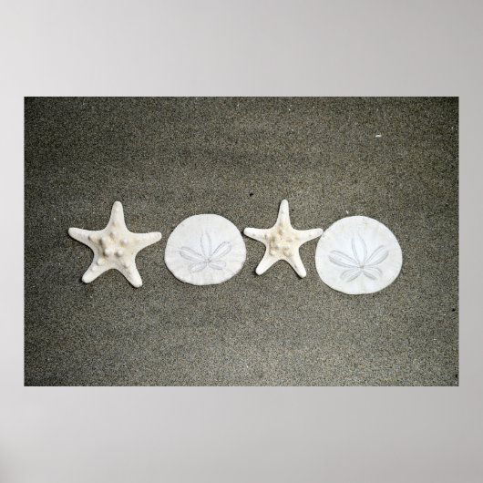 Beach X's and O's Foto Poster (Vorne)