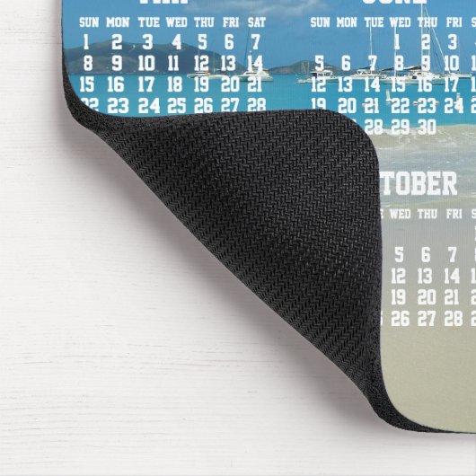 Beach Yearly Calendar 2016 Mouse Pads Mousepad (Ecke)