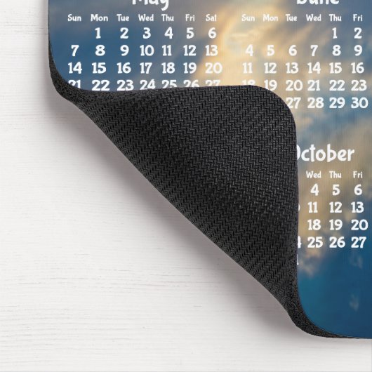 Beach Yearly Calendar 2017 Mouse Pad Mousepad (Ecke)