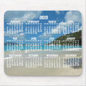 Beach Yearly Calendar 2019 Mouse Pads Mousepad (Vorne)