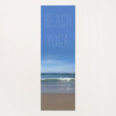 Beach Yoga Mat (Text anpassbar) Yogamatte (Rückseite)