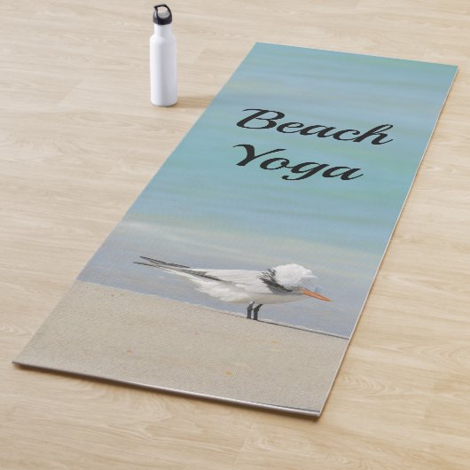 Beach Yoga Royal Tern Seabird Posing Yogamatte (Beispiel)