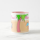 BEACH ZEIT! Boynton Zweifarbige Tasse (Mittel)