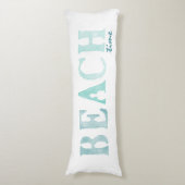 BEACH Zeit Wasserfarbe aquamarin Doppelseitig Seitenschläferkissen (Vorderseite Vertikal)