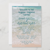 Beach Zeremonie Programm Einfache Seite (Vorderseite)