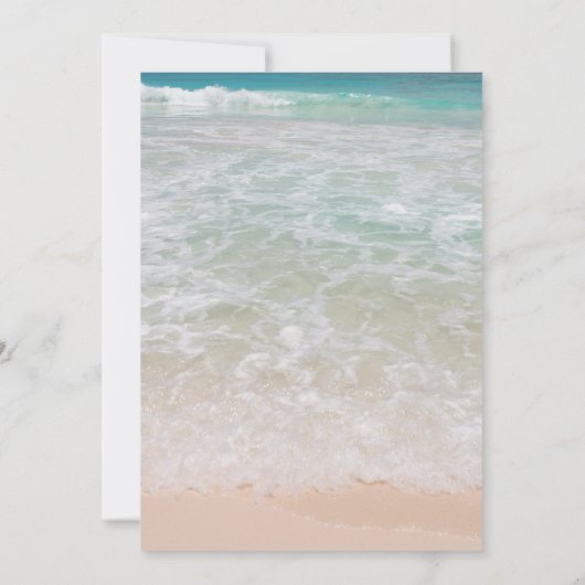 Beach Zeremonie Programm Einfache Seite (Rückseite)