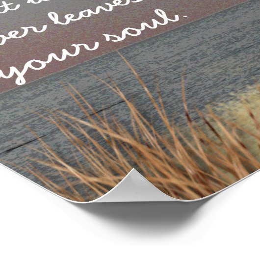 Beach Zitat — Sand schütteln — Poster-Kunst Poster (Ecke)