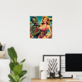 Beach Zombie Girl Poster (Heimbüro)