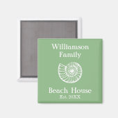 Beach Zuhause Personalisiert Magnet (Vorderseite/Rückseite)