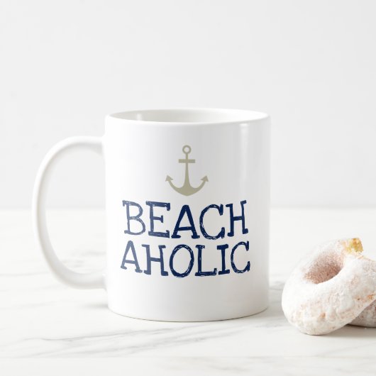 Beachaholische Nautical Coffee Tasse (Mit Donut)