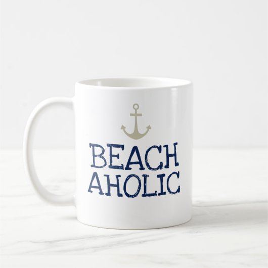 Beachaholische Nautical Coffee Tasse (Links)