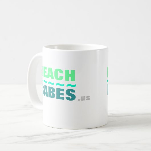 BEACHBABES.us Tasse (Vorderseite Links)