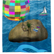 Beachball Kinder Duschvorhang