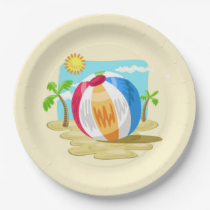 Beachball Pappteller