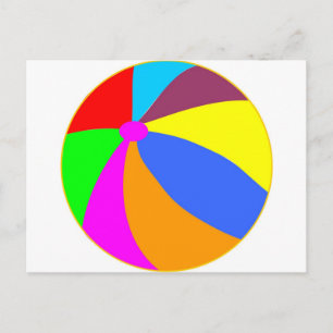 Beachball Postkarte