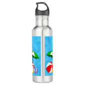 Beachballspielzeug für Waves Edelstahlflasche (Rückseite)