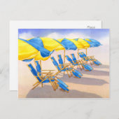 Beachbrellas Postkarte (Vorne/Hinten)