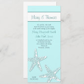 BeachClassy - Aquamarin Einladung (Vorne/Hinten)