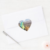 Beachcomber Baby Sea Pony at the Beach Herz-Aufkleber (Umschlag)