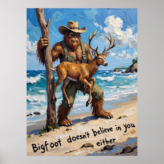 Beachcomber Bigfoot: Ein unerwarteter Ort Poster (Vorne)