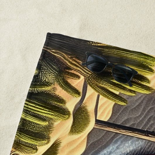 Beachcomber Express Vintager Dampfzug Strandtuch (Beispiel)