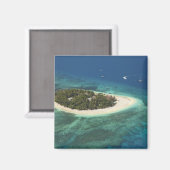 Beachcomber Island Resort, Fidschi Magnet (Vorderseite/Rückseite)