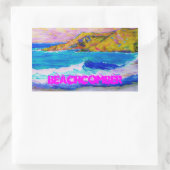 Beachcomber Rechteckiger Aufkleber (Tasche)