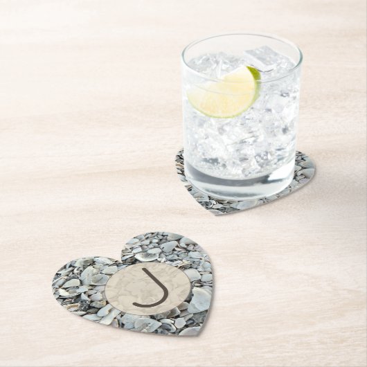 Beachcomber Shell Monogram Look Untersetzer (Vor Ort)