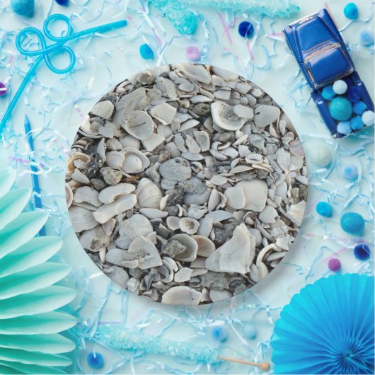 Beachcomber Shells Pattern Look Pappteller (Party)