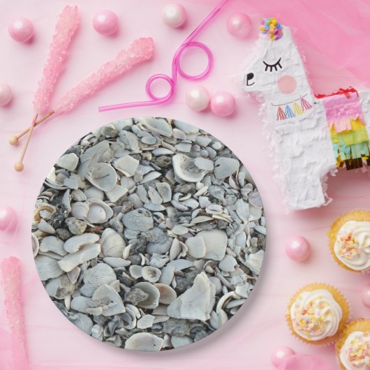Beachcomber Shells Pattern Look Pappteller (Party)