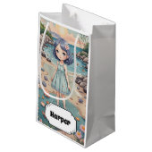 Beachcomber's Bliss Personalisiert Kleine Geschenktüte (Rückseite Schrägansicht)