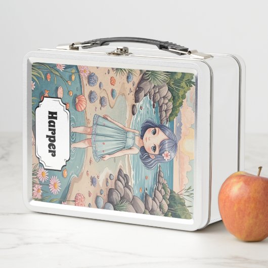 Beachcomber's Bliss Personalisiert Metall Brotdose (Beispiel)