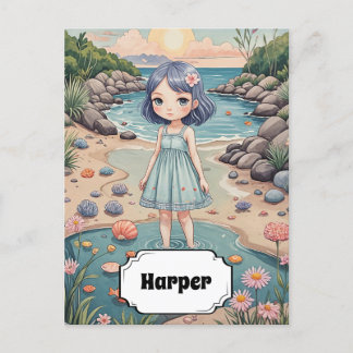 Beachcomber's Bliss Personalisiert Postkarte