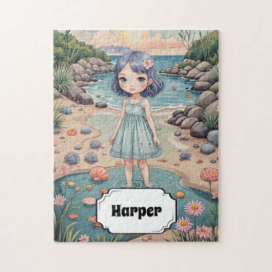 Beachcomber's Bliss Personalisiert Puzzle (Vertikal)