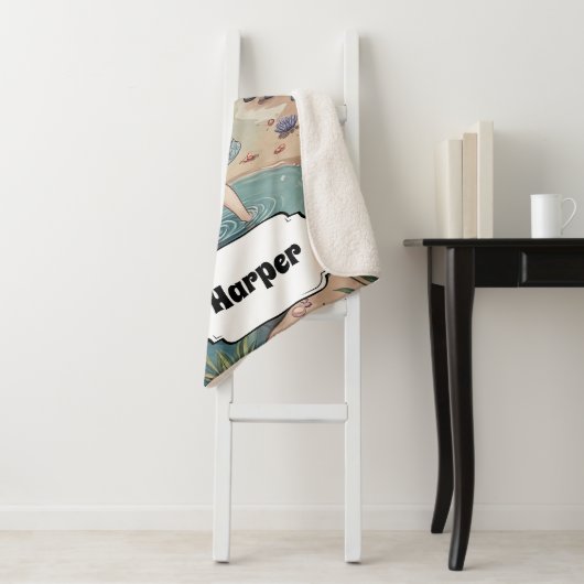 Beachcomber's Bliss Personalisiert Sherpadecke (Beispiel)