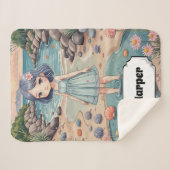 Beachcomber's Bliss Personalisiert Sherpadecke (Vorderseite (Horizontal))