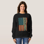 Beachcombing USA Flag 4th of July beachcomb beachc Sweatshirt (Vorne ganz)