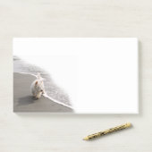 Beachcombing Westie Foto 10x6 Post-it Notes Post-it Klebezettel (Auf Schreibtisch)